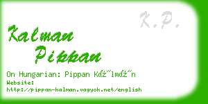 kalman pippan business card